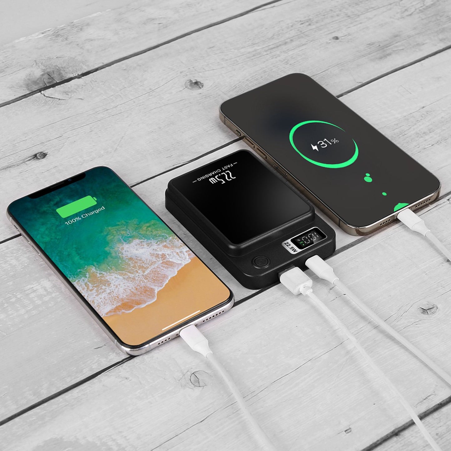 Smart Qi Wireless Magnetic Charging Powerbank