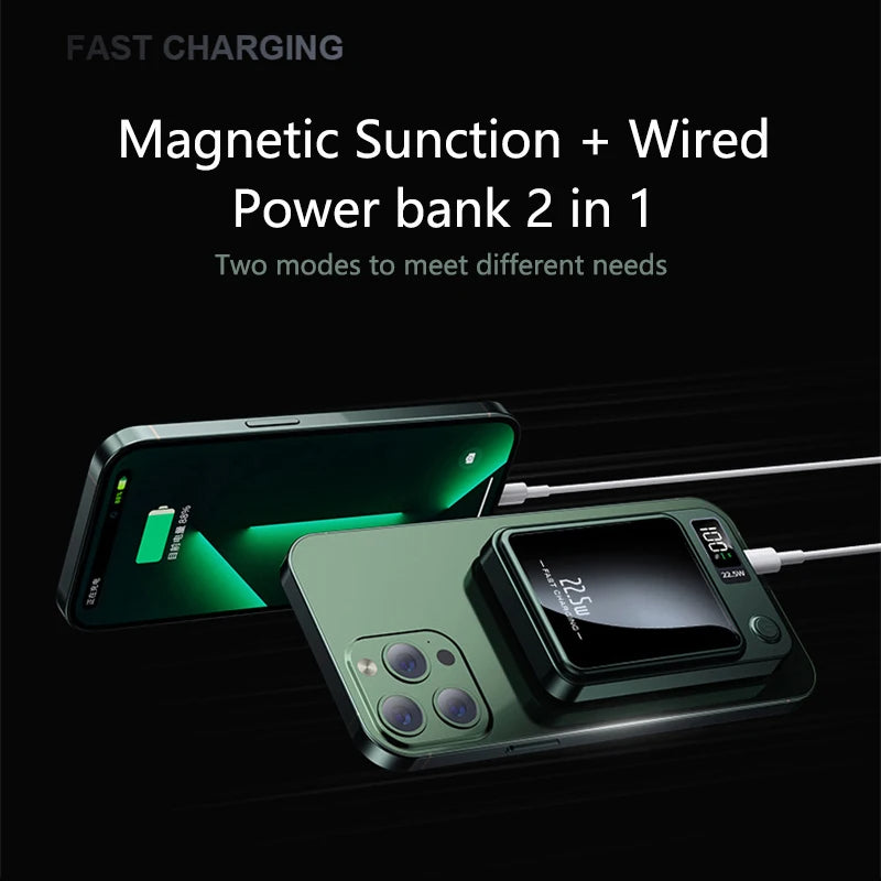 Smart Qi Wireless Magnetic Charging Powerbank