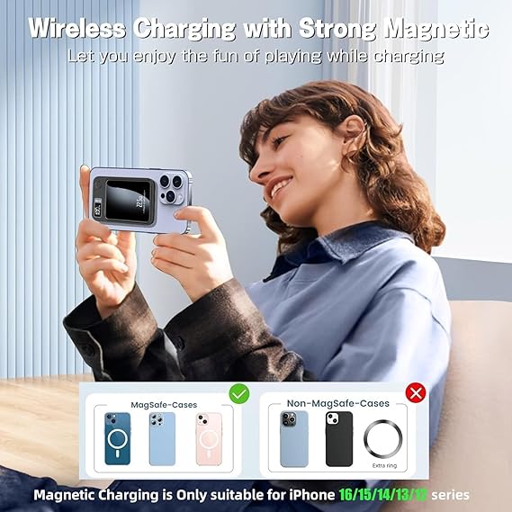 Smart Qi Wireless Magnetic Charging Powerbank